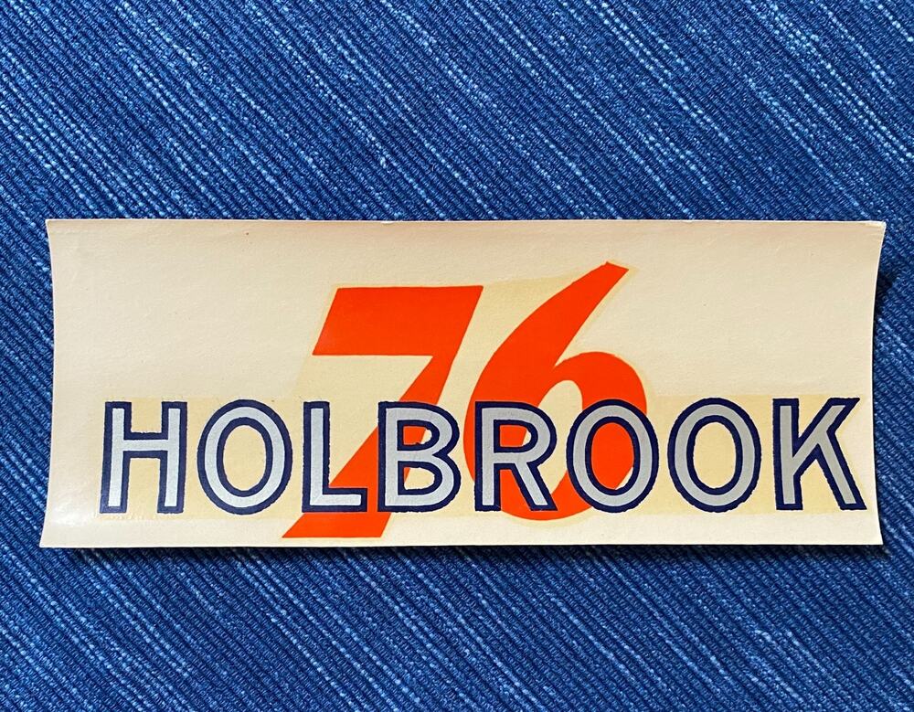 Vintage Union 76 Oil Holbrook Arizona Gas Station Decal Travel Souvenir